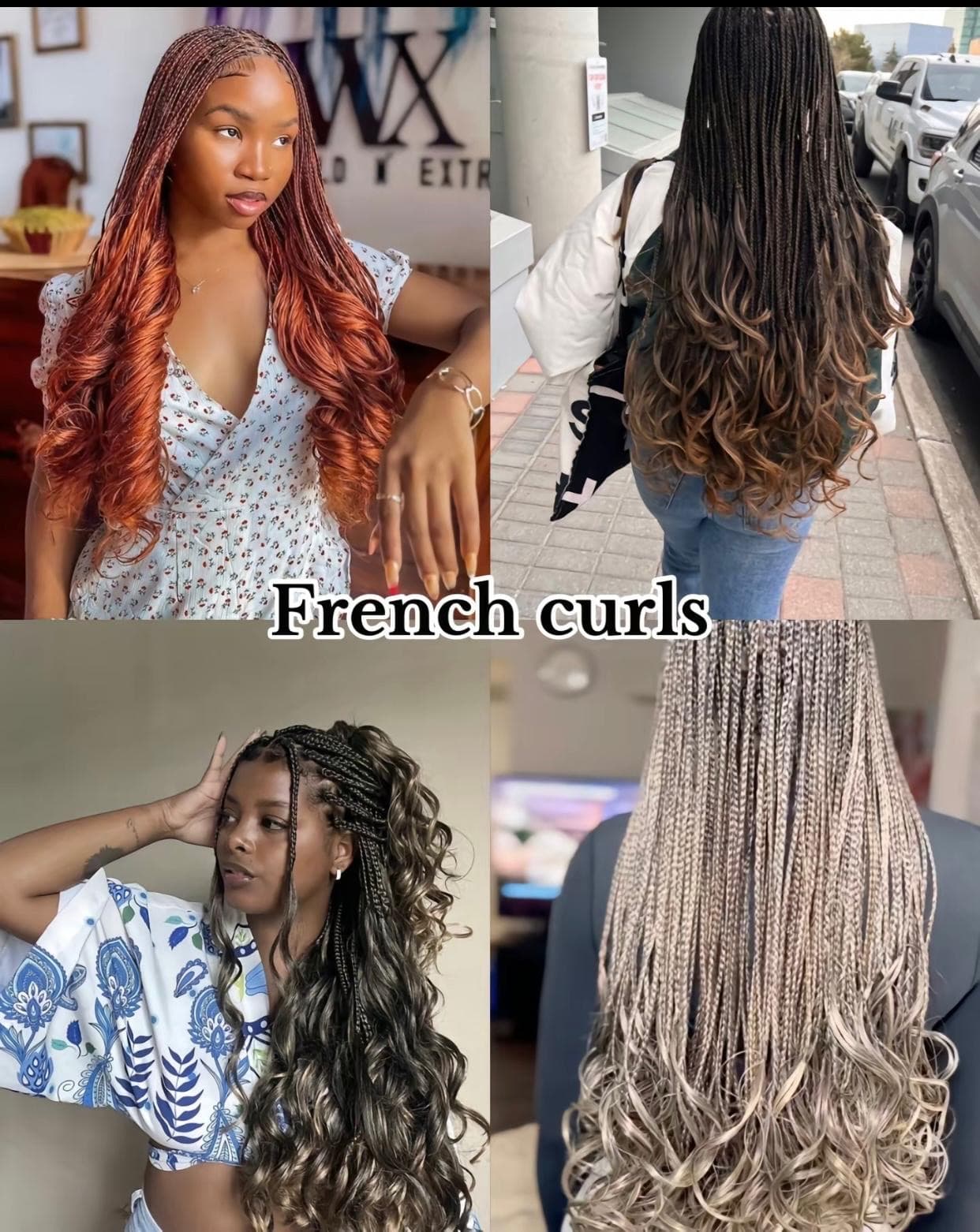 French curls finish