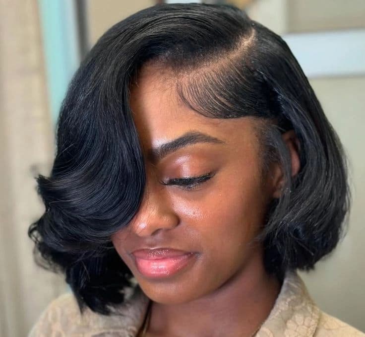 Bob sew-in finish